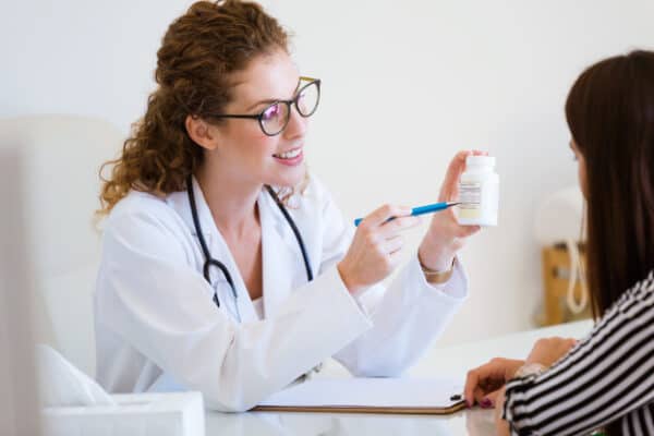 doctor prescribing treatment